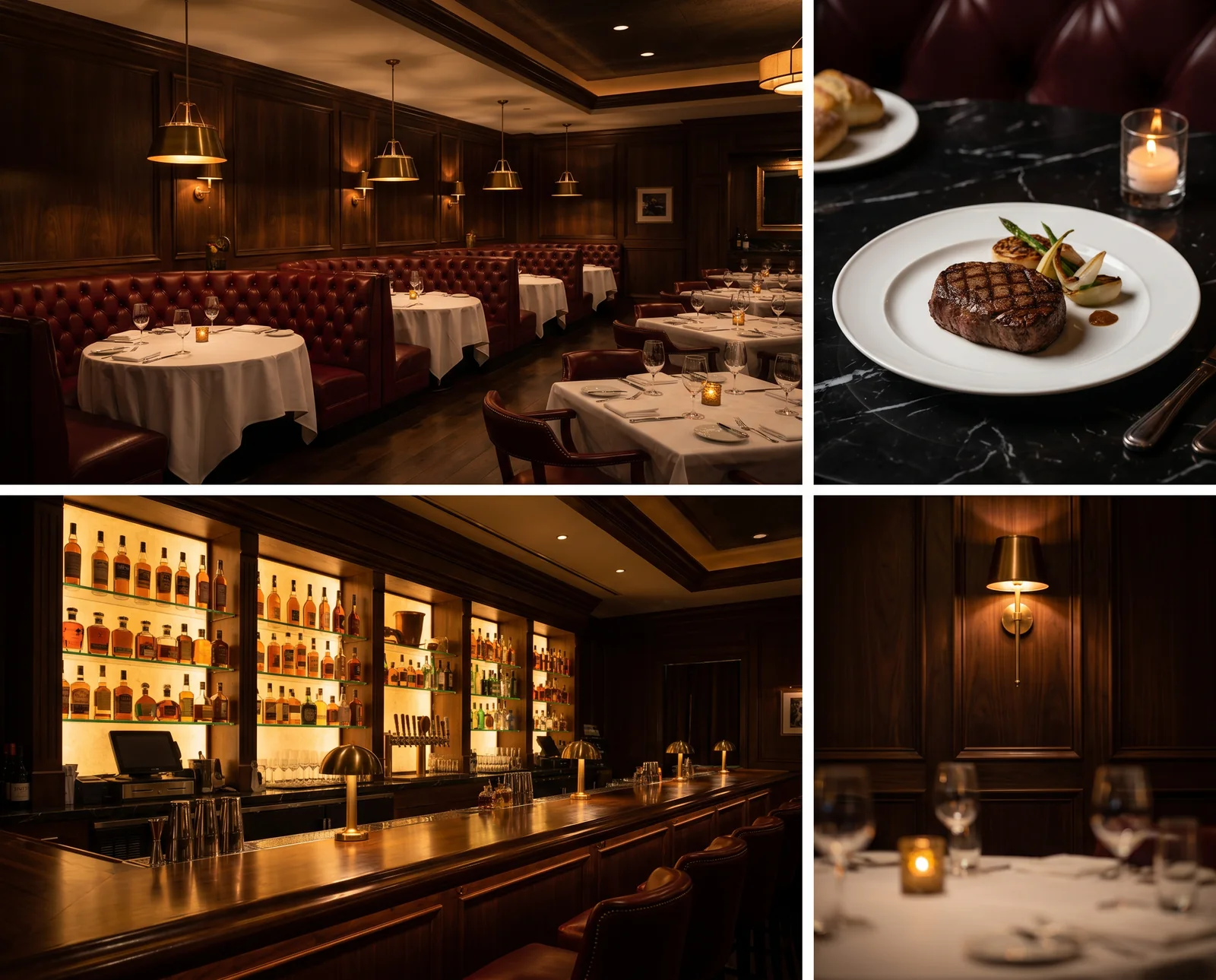 The dining room at The Gilded Ox