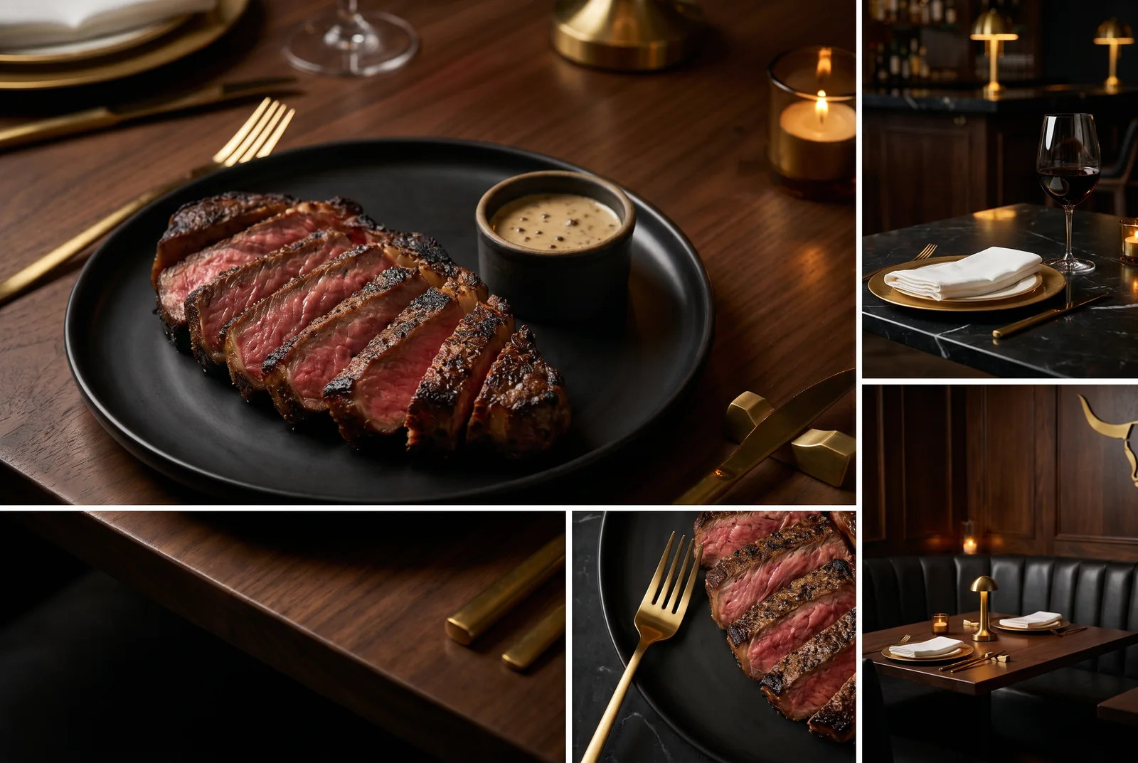 Dry-aged New York strip